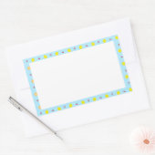 レモン&チェリー(ブルー)     RECHTECKIGER AUFKLEBER (Umschlag)