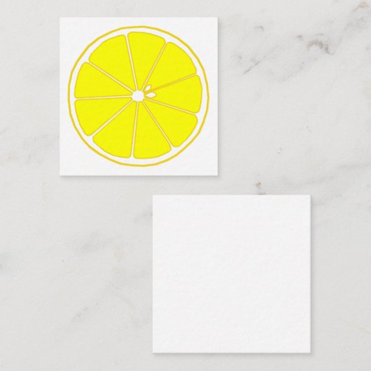 レモン MITTEILUNGSKARTE (Vorne/Hinten)