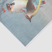 レ mit 古 赤 Waxwings い Seidenpapier (Ausschnitt)