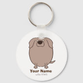 ワイマラナー "ワイたま(ショート)" SCHLÜSSELANHÄNGER (Vorderseite)