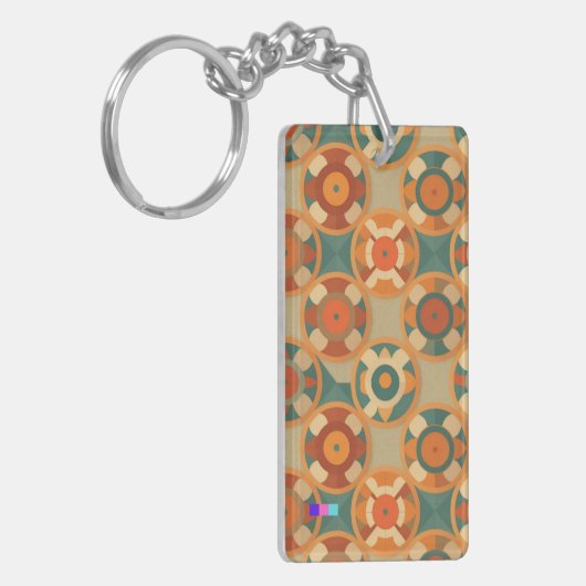 ヴィンテージの魅力が詰まった、レトロな模様キーホルダー SCHLÜSSELANHÄNGER (Vorderseite links)