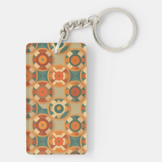 ヴィンテージの魅力が詰まった、レトロな模様キーホルダー SCHLÜSSELANHÄNGER (Rückseite)