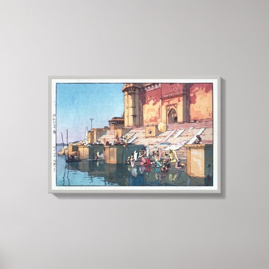 ヴ ァ ナ ラ, Varanasi, Hiroshi Yoshida Leinwanddruck (Vorderseite)