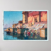 ヴ ァ ナ ラ, Varanasi, Hiroshi Yoshida Poster (Vorne)