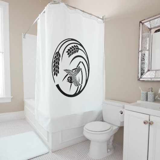 一 稲 の に DUSCHVORHANG (Beispiel)