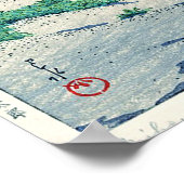 三 保 の 原, Pine Beach in Miho, Hasui Kawase Poster (Ecke)