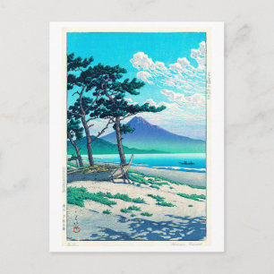 三 保 の 原, Pine Beach in Miho, Hasui Kawase Postkarte
