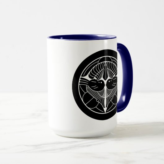 上杉謙信家紋, Uesugi Kenshin KAMON, japanische Familie Tasse (VorderseiteRechts)