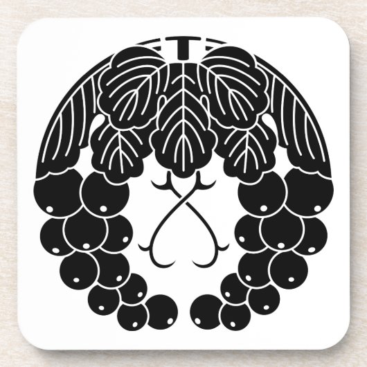 下 り 葡 萄 GETRÄNKEUNTERSETZER (Vorderseite)