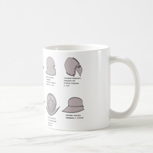 中世ヨーロッパのヘルメット KAFFEETASSE (Rechts)