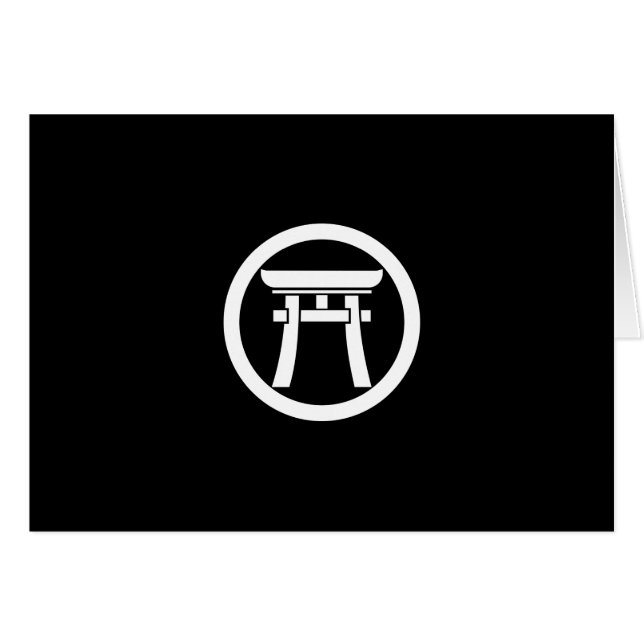 中 輪 に 鳥 居 (Vorderseite (Horizontal))