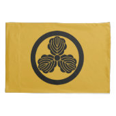 丸に三つ柏 KISSENBEZUG (Rückseite)