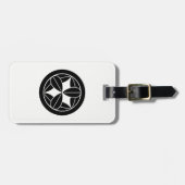 丸に九枚笹 GEPÄCKANHÄNGER (Vorderseite horizontal)