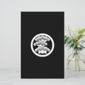 丸に左三階松 BRIEFPAPIER (Stehend Vorderseite)