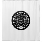 丸に抱き柏 DUSCHVORHANG (Vorderseite)