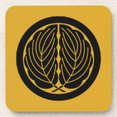 丸に抱き柏 UNTERSETZER (Vorderseite)