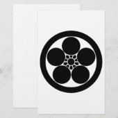 丸に梅鉢 BRIEFPAPIER (Vorne/Hinten)