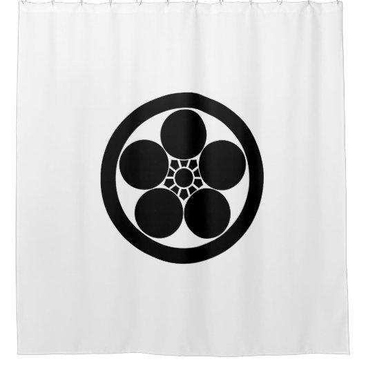 丸に梅鉢 DUSCHVORHANG (Vorderseite)