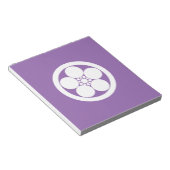 丸に梅鉢 NOTIZBLOCK (angewinkelt)