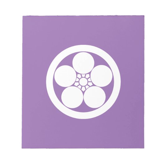丸に梅鉢 NOTIZBLOCK (Vorderseite)