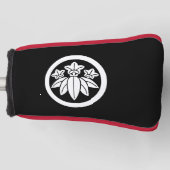 丸に笹龍胆 ゴルフヘッドカバー GOLF HEADCOVER (Vorderseite)