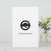 丸に銀杏鶴 BRIEFPAPIER (Stehend Vorderseite)