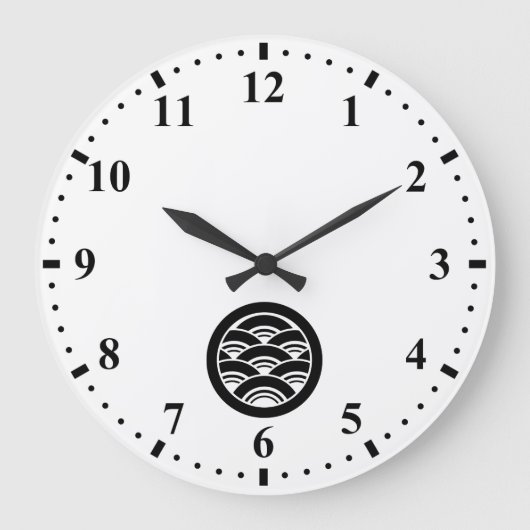 丸に青海波 GROßE WANDUHR (Vorderseite)