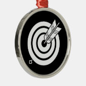 丸的に当たり矢 SILBERNES ORNAMENT (Rechts)