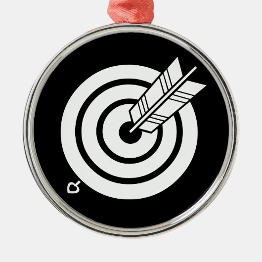 丸的に当たり矢 SILBERNES ORNAMENT (Vorne)