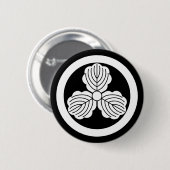 丸 に 三 つ 柏 BUTTON (Vorne & Hinten)