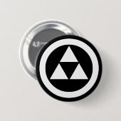丸 に 三 つ 鱗 BUTTON (Vorne & Hinten)