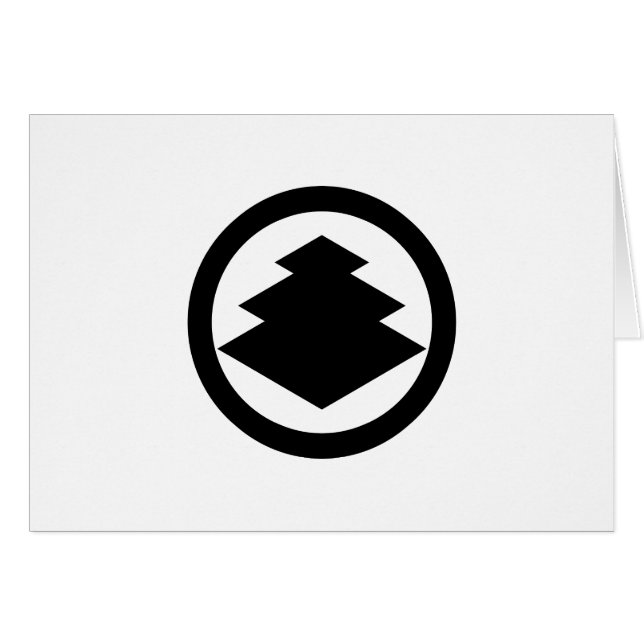 丸 に 三 階 菱 (Vorderseite (Horizontal))