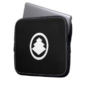 丸 に 三 階 菱 LAPTOPSCHUTZHÜLLE (Vorderseite Links)