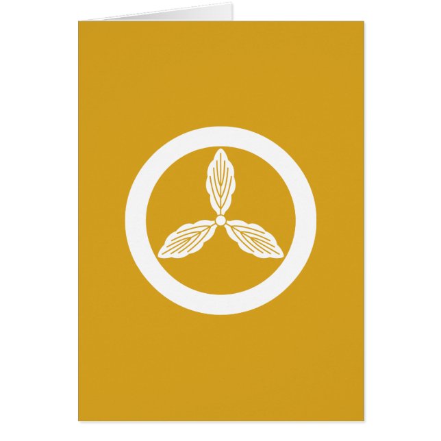 丸 に 土 佐 柏 (Vorne)