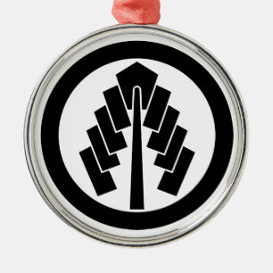 丸 に 幣 SILBERNES ORNAMENT