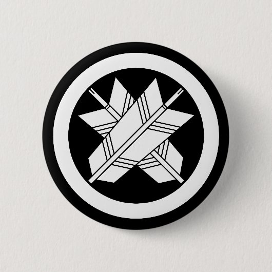 丸 に 違 い 矢 BUTTON (Vorderseite)