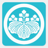 丸 五 三 QUADRATISCHER AUFKLEBER (Vorderseite)