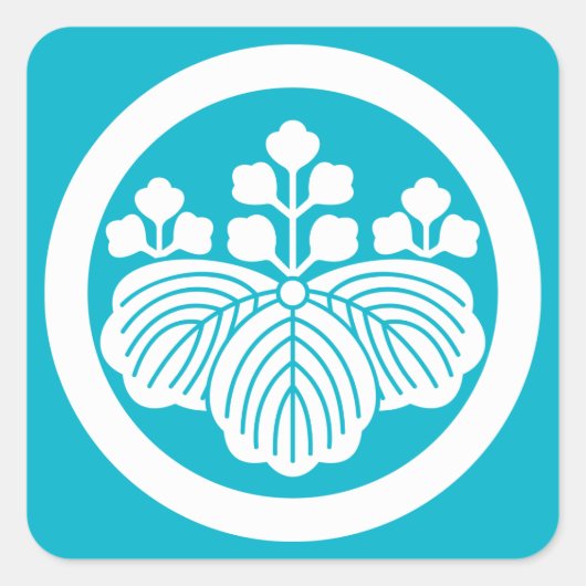 丸 五 三 QUADRATISCHER AUFKLEBER (Vorderseite)