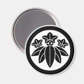 丸 笹 龍 グ ネ 胆に MAGNET (Vorderseite/Rückseite)