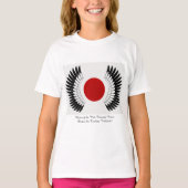 丹頂旗 子供用 Tシャツ(Red-Crowned Flag Print T-Shirt) T-Shirt (Vorderseite)