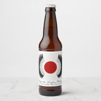 丹頂旗Bierlabel-Set Bierflaschenetikett