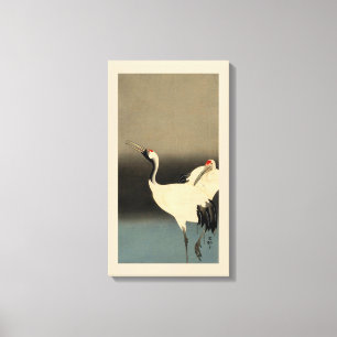 丹 鶴, 古 Kranichkrane, Koson, Ukiyo-e. Leinwanddruck