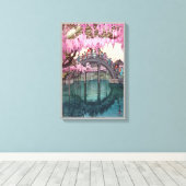 亀 戸 神, Kameido Bridge, Hiroshi Yoshida, Woodcut Leinwanddruck (Insitu (Holzboden))