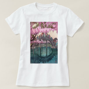 亀 戸 神, Kameido Bridge, Hiroshi Yoshida, Woodcut T-Shirt
