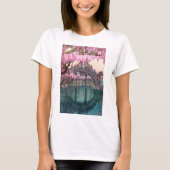 亀 戸 神, Kameido Bridge, Hiroshi Yoshida, Woodcut T-Shirt (Vorderseite)