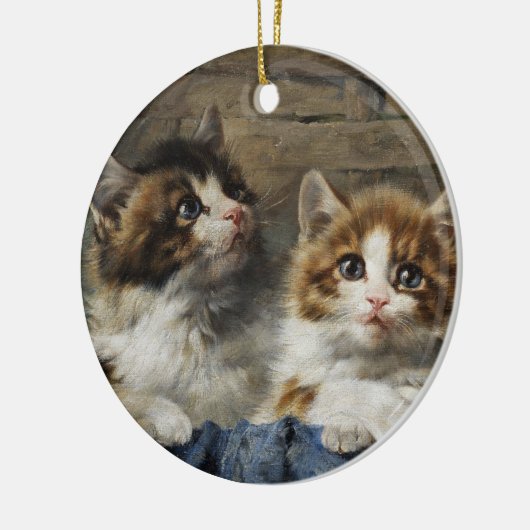 二匹の子猫 KERAMIKORNAMENT (Links)