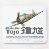 二 戦 闘"鍾"Nakajima Ki-44"Tojo" Mousepad (Vorne)