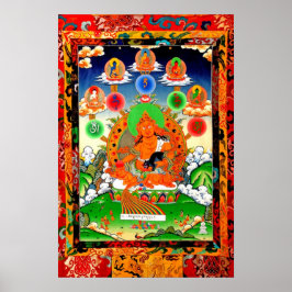 五 佛 與 財 神LINEAGE 5 BUDDHA YELLOW JAMBHALA Poster