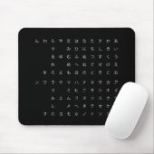 五 十 音(タ ナ ら ab) mousepad (Mit Mouse)