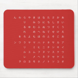 五 十 音(タ ナ ら ab) mousepad